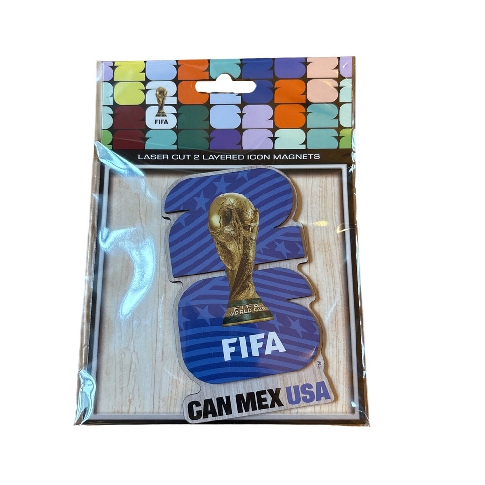 FIFA World Cup 2026 Magnet Unisex Blue Laser Cut Icon Magnet SIZE OS